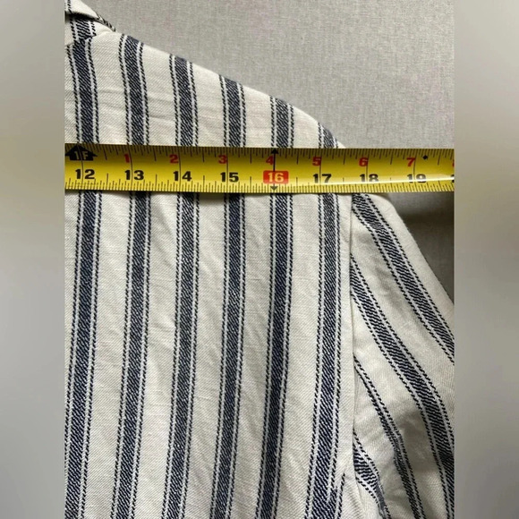 Emma & Olivia Linen Rayon pinstripe  blazer Sz XL - Picture 8 of 10